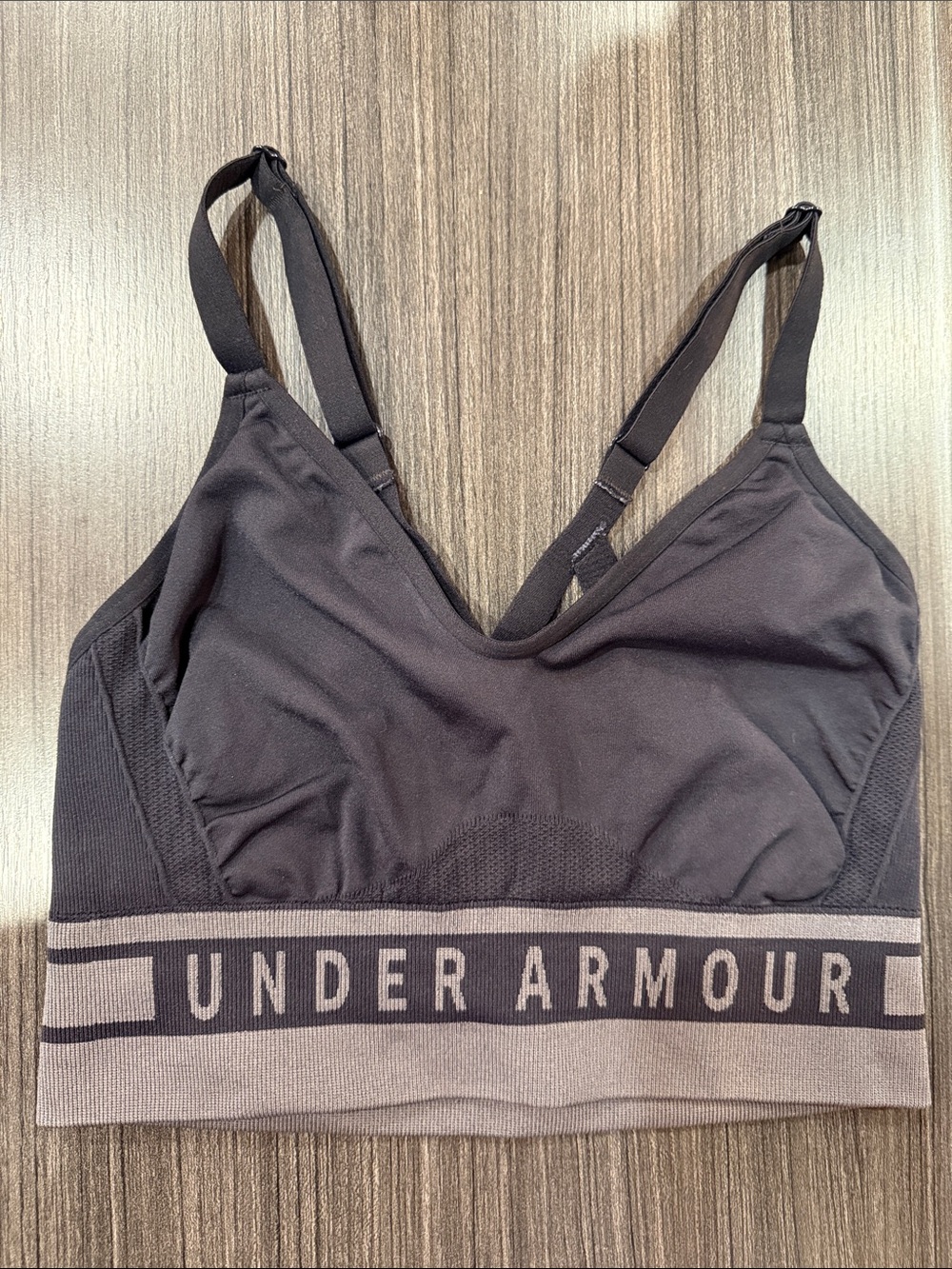 Under Armour Black Sports Bra with Branded Elastic Band